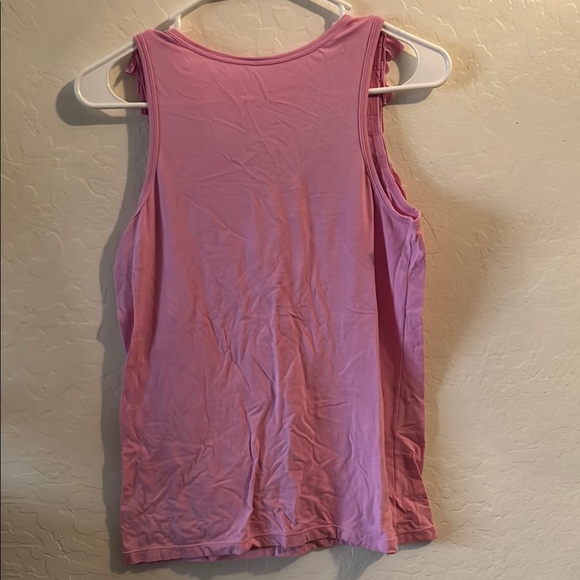 Pink/Lavender Ruffle Sleeveless Top - Picture 5 of 6